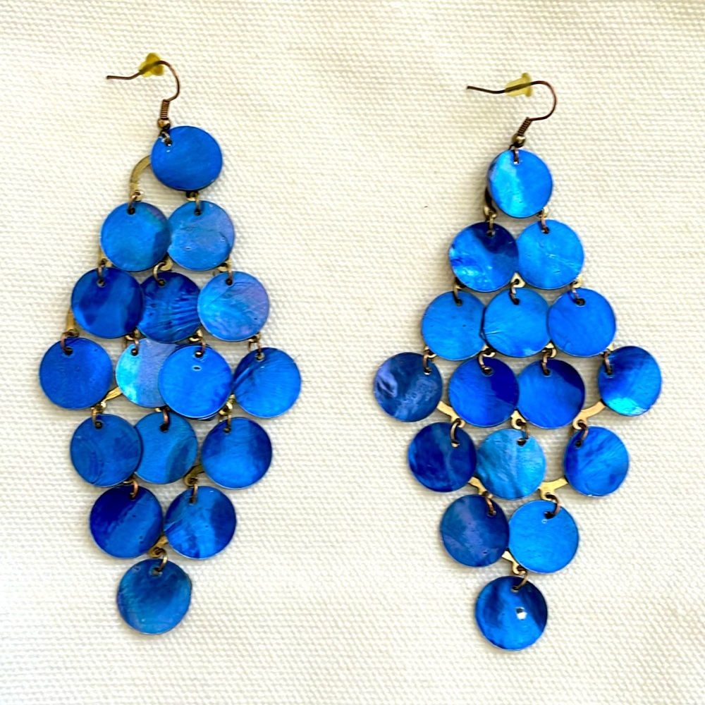 Blue earrings